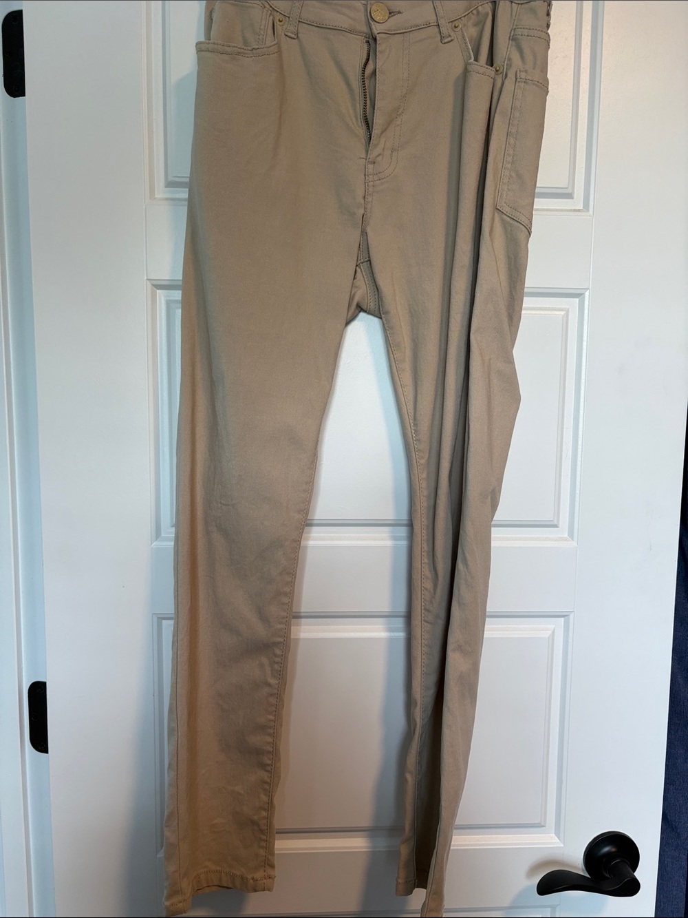 Hybrid & company Women's Ankle-Length Cropped Work Pants - Khaki